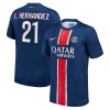 Officiële Voetbalshirt Paris Saint-Germain Lucas Hernandez 21 Thuis 2024-25 - Heren